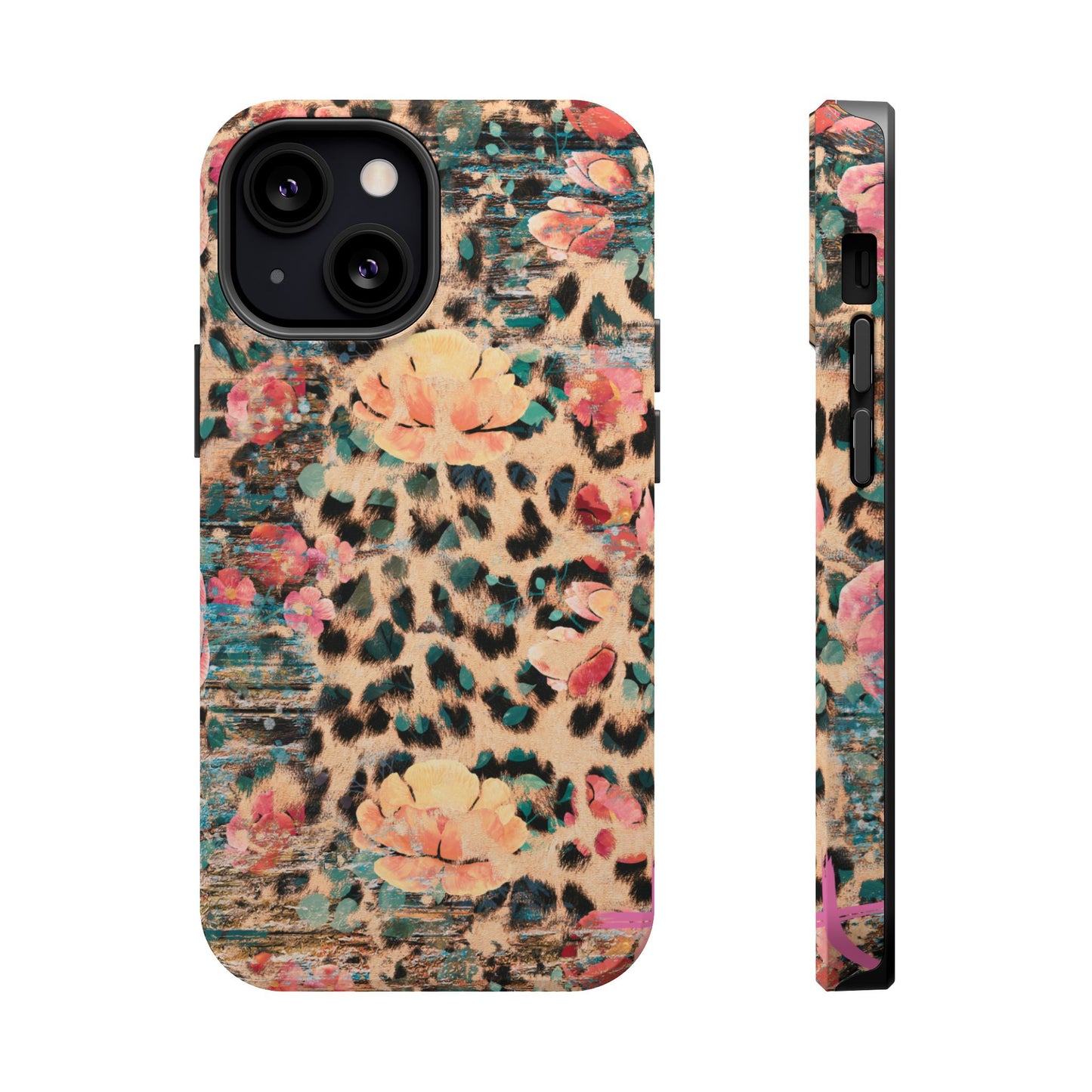 Rustic Floral Leopard - MagSafe iPhone Series Case