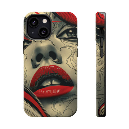 Bold Beauty Red Lips iPhone Case