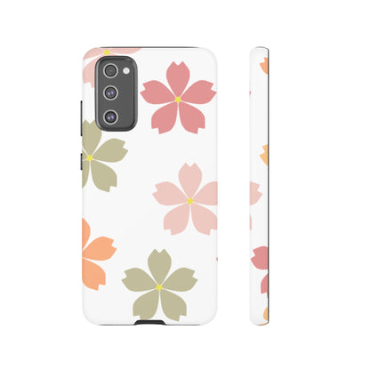 Pastel Sakura Blossom Tough Samsung Galaxy Case – Durable Design with Soft Matte Finish