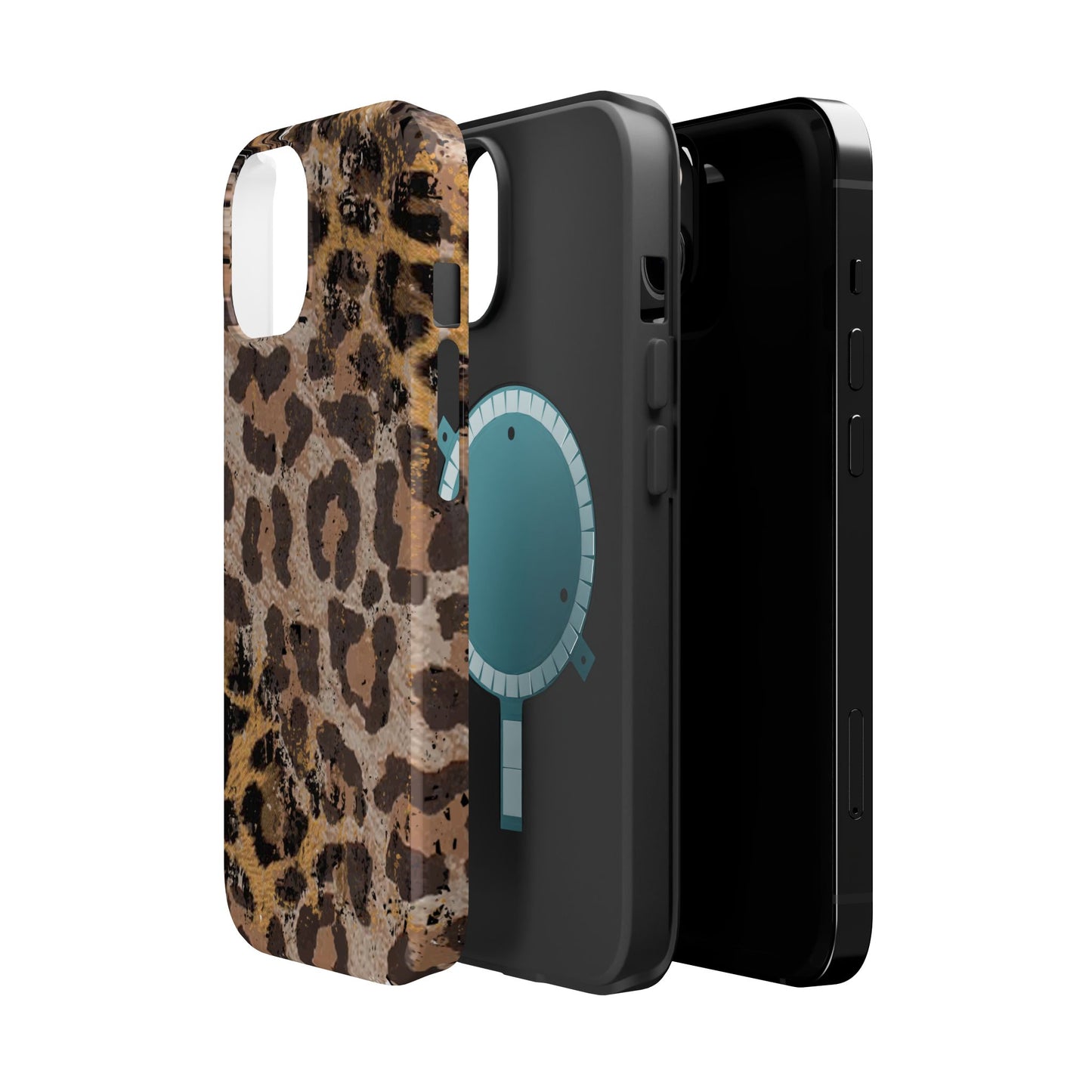 Vintage Distressed Leopard Print - MagSafe iPhone Series Case