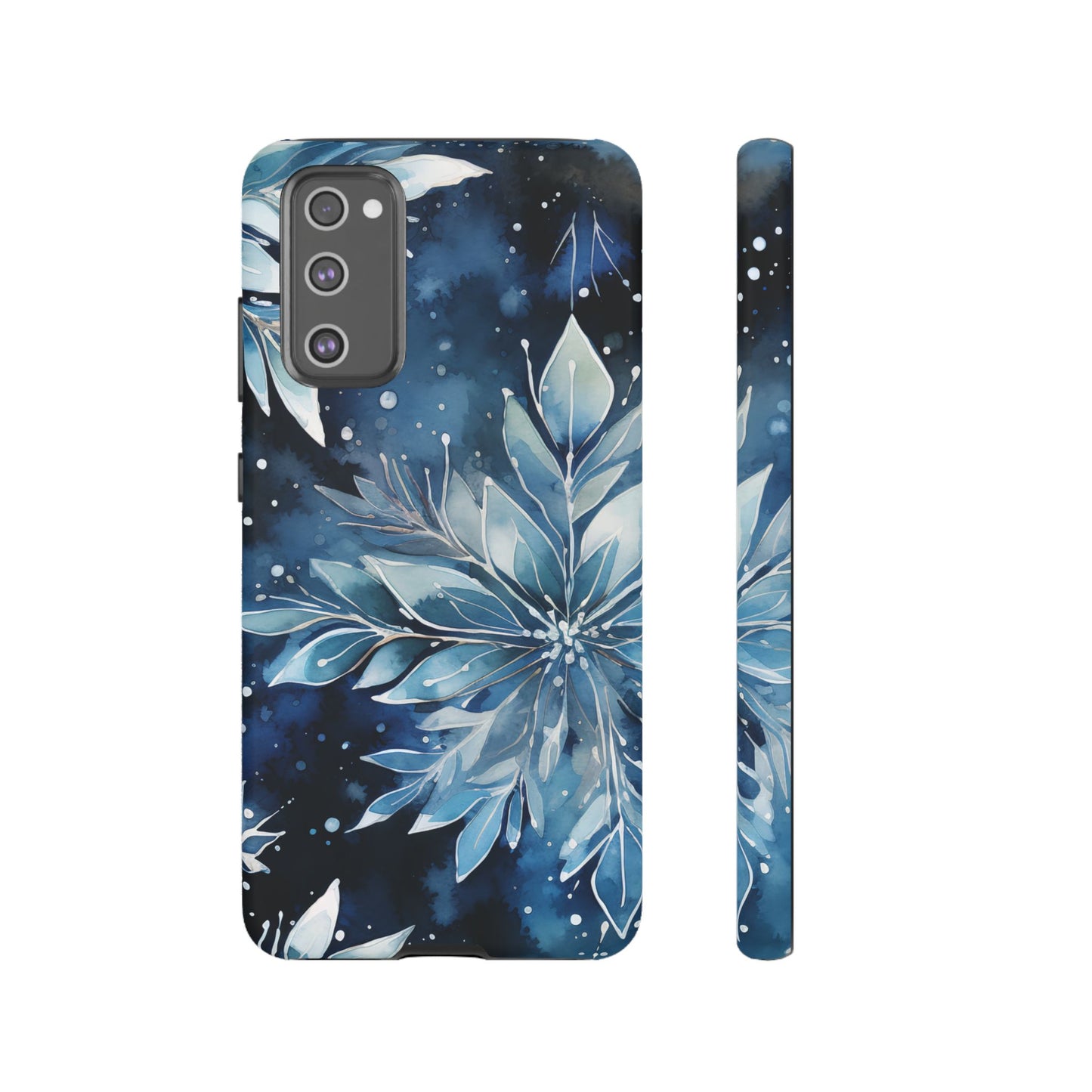 Winter’s Embrace – Blue Snowflake Samsung Galaxy Case