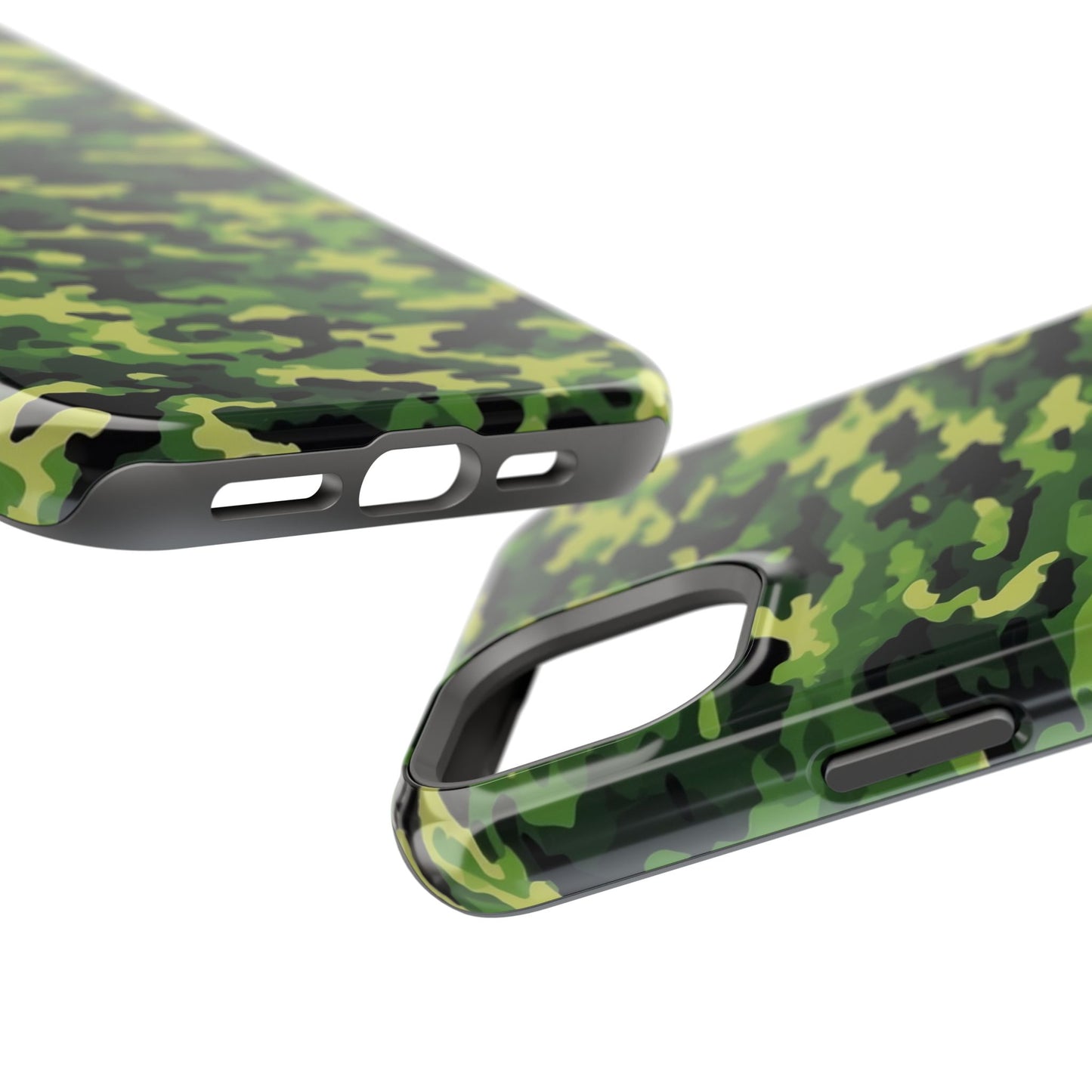 Green Woodland Camouflage – MagSafe iPhone Case, Slim and Shockproof