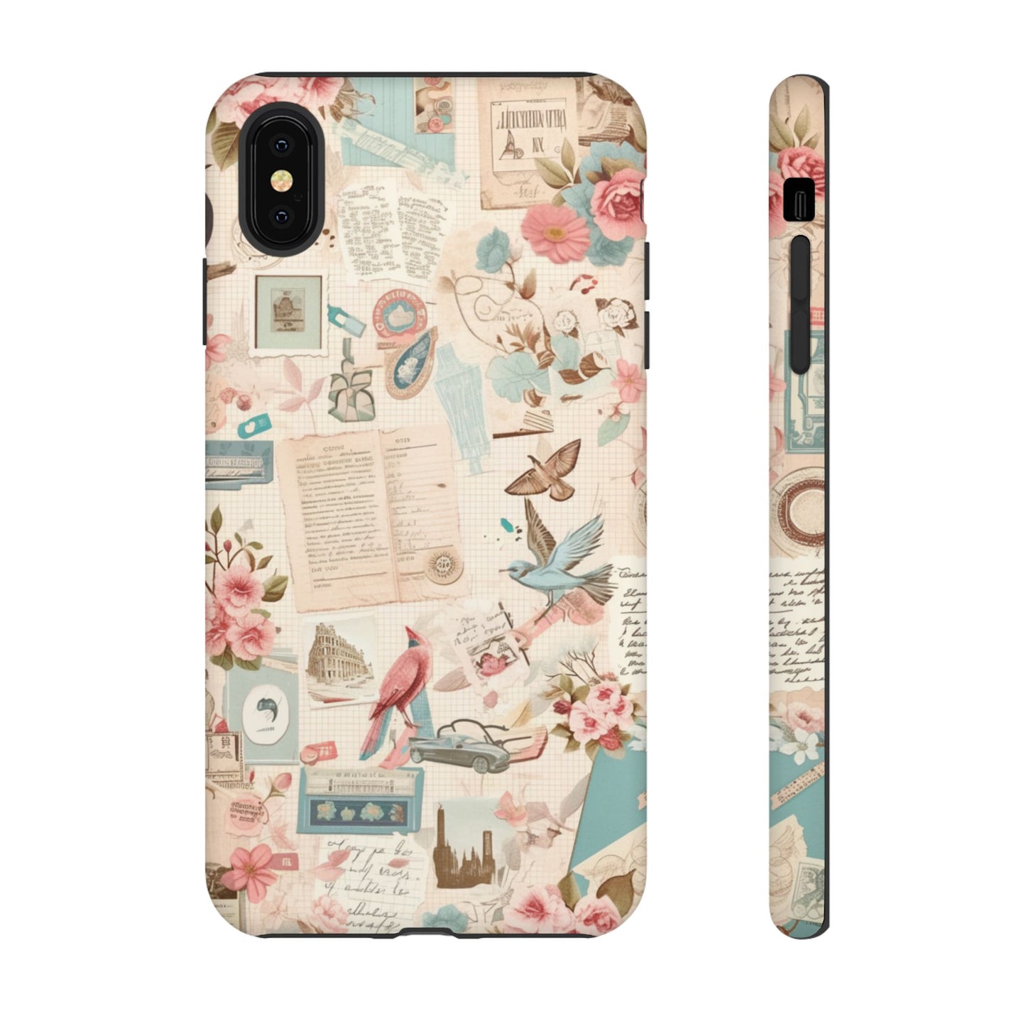 Vintage Collage iPhone Case - Retro Nostalgic Protective Cover