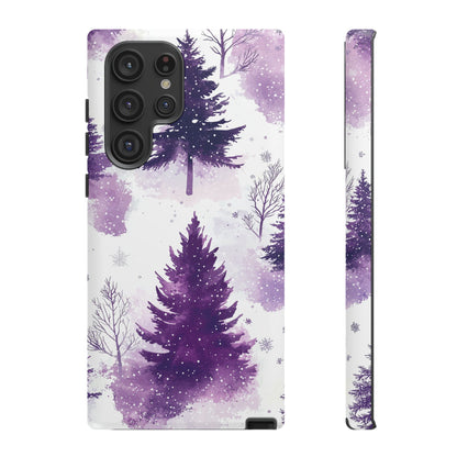 Purple Snowy Forest - Samsung Galaxy Series Case