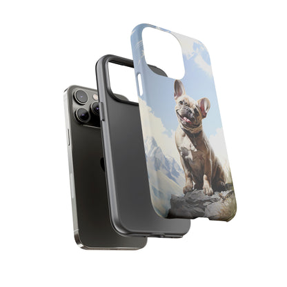 Frenchie iPhone Samsung Galaxy Phone Case! French Bull Dog Standing Proudly. Extremely Tough & Durable With Dual Layer Protection.