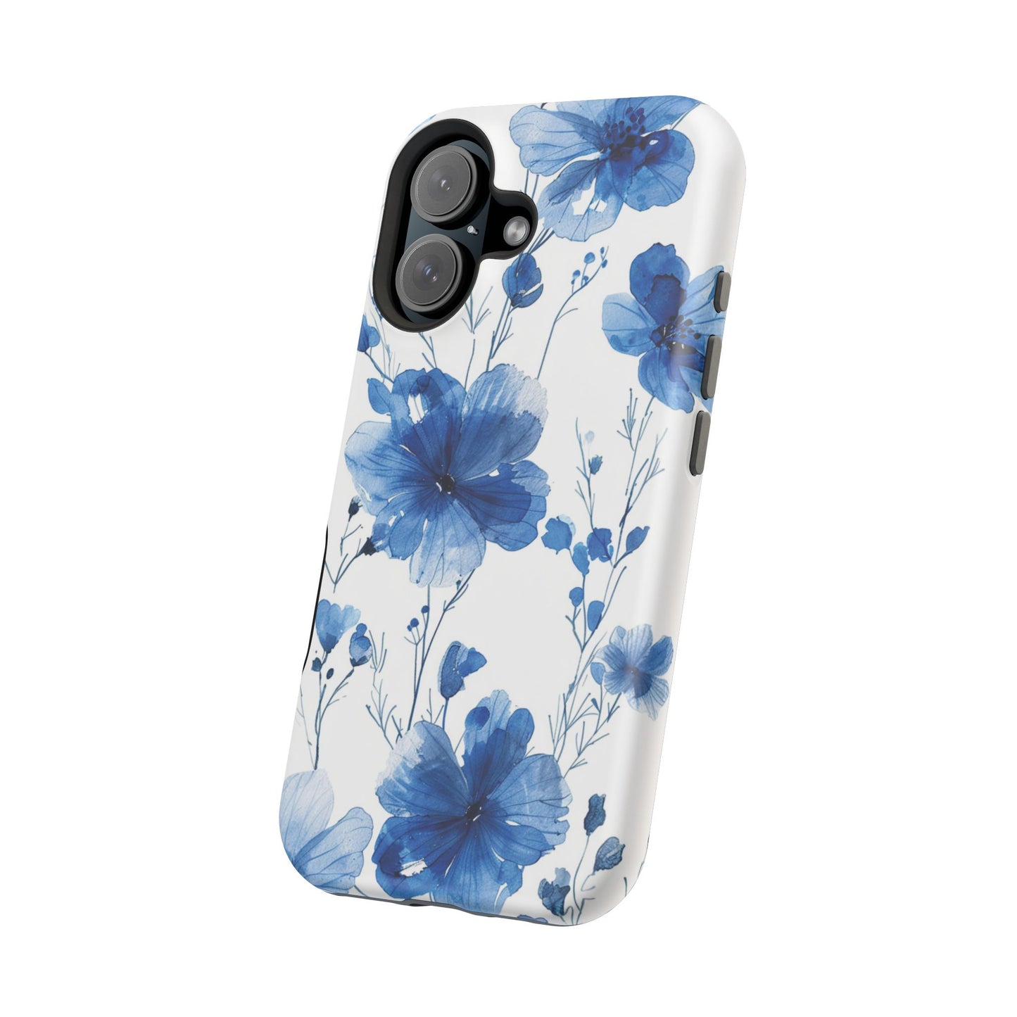 Ethereal Blue Blossoms iPhone Case