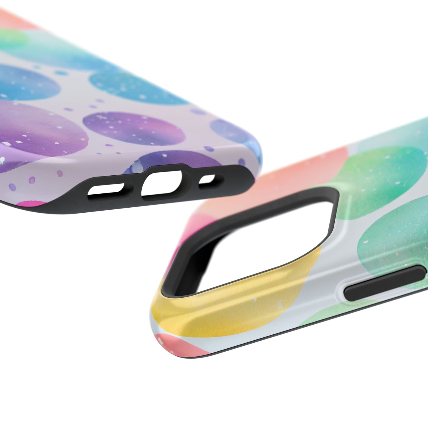 Pastel Galaxy Bubbles  MagSafe iPhone Case – Slim Design, Glossy Finish