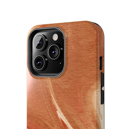 Earthy Terracotta Swirl MagSafe iPhone Case – Elegant Design with Magnetic Precision