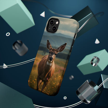 Rustic Meadow Deer – MagSafe iPhone Case