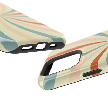 Retro Swirl MagSafe iPhone Case – Durable, Vintage-Inspired Design with Dual-Layer Protection