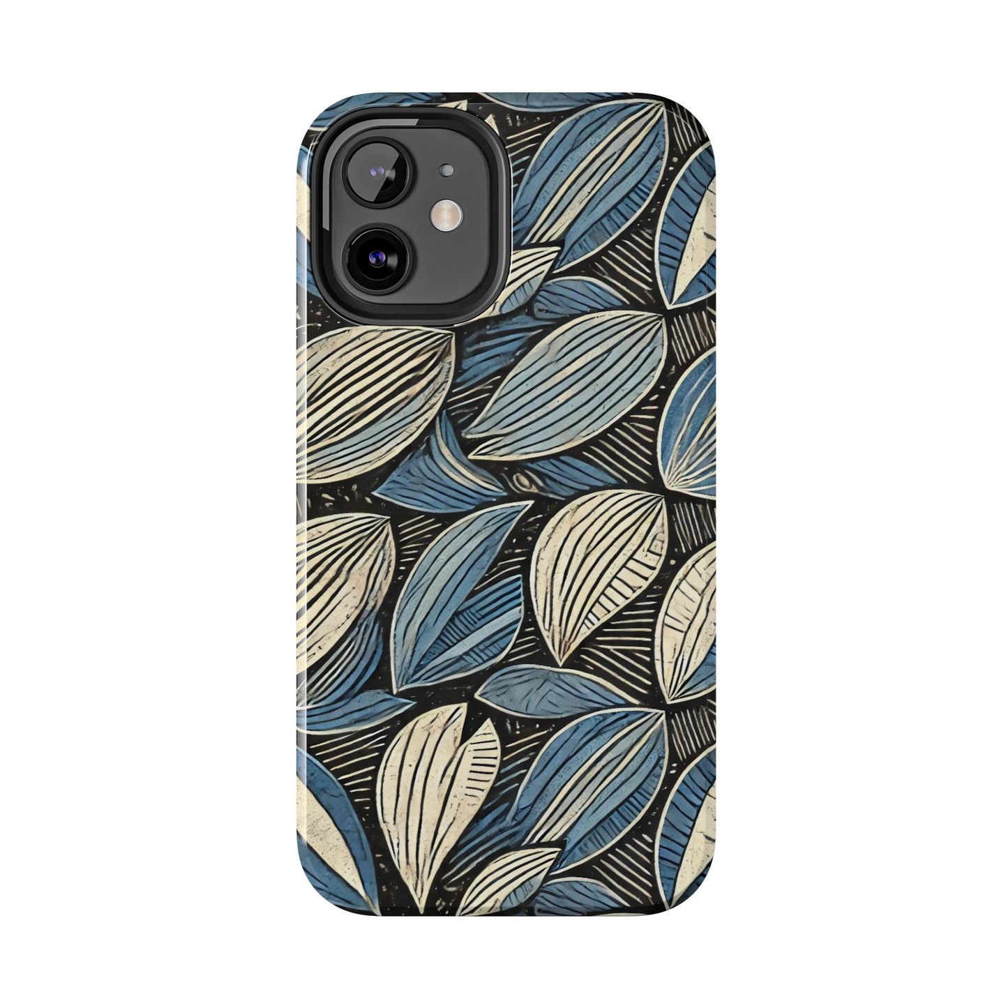 Botanical Leaf Pattern iPhone Case - Nature-Inspired Protective Cover