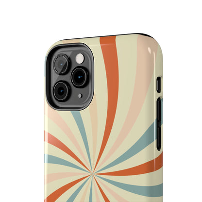 Retro Swirl iPhone Case – Durable, Vintage-Inspired Design with Dual-Layer Protection