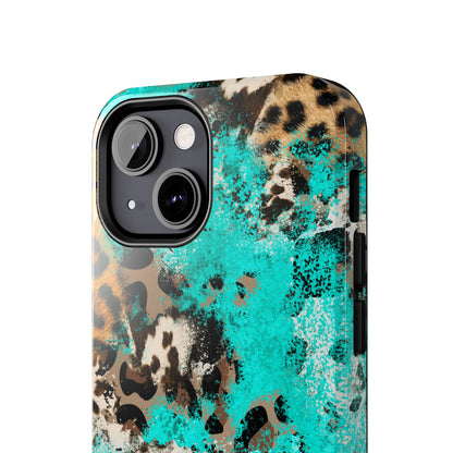 Aqua Splash Leopard - iPhone Series Case