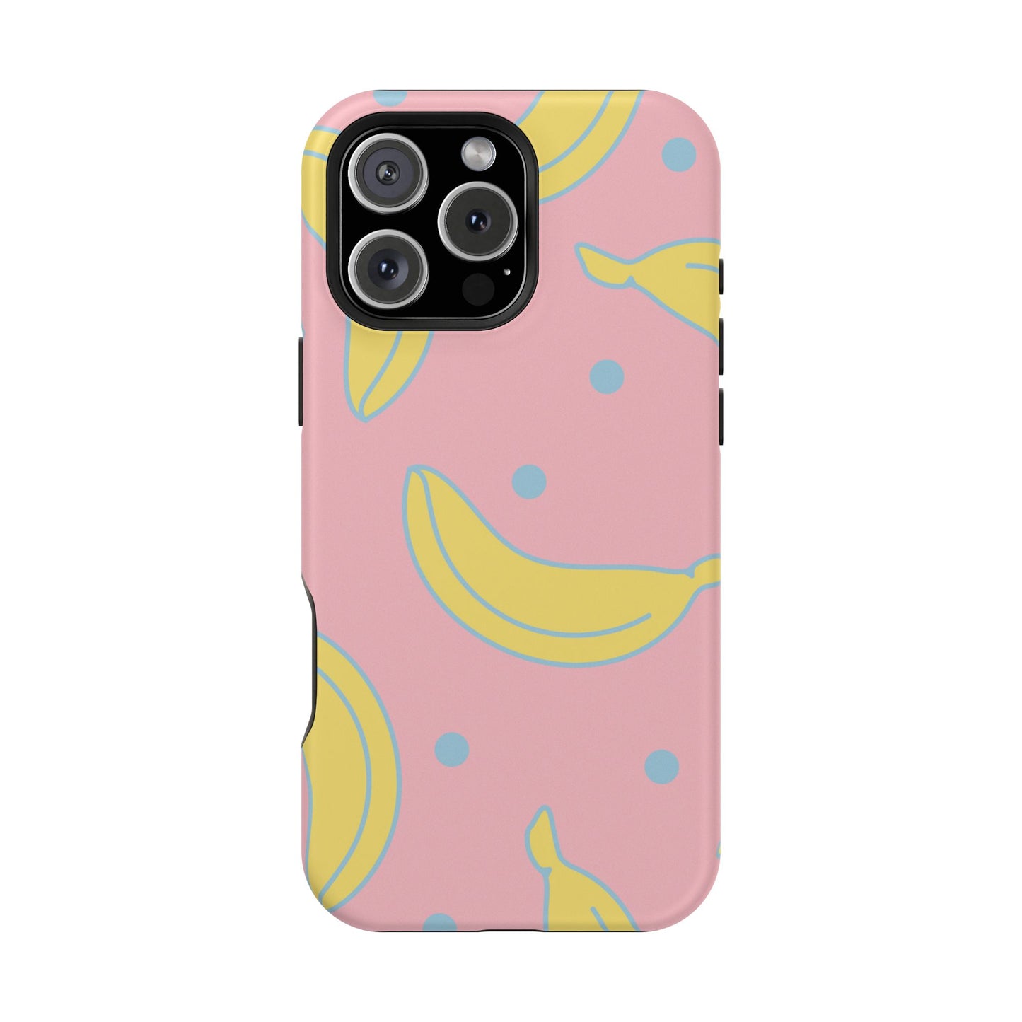 Pink Banana Pop MagSafe iPhone Case – Cute Pastel Design with Fun Retro Vibe