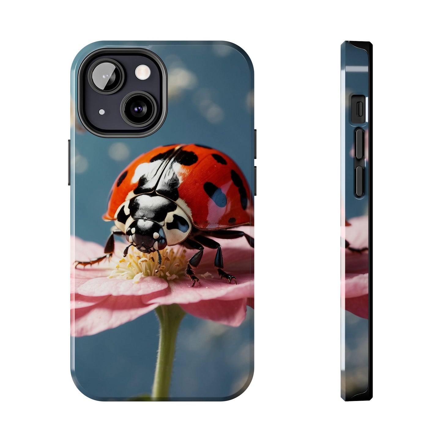 iPhone Case: Floral Ladybug Delight