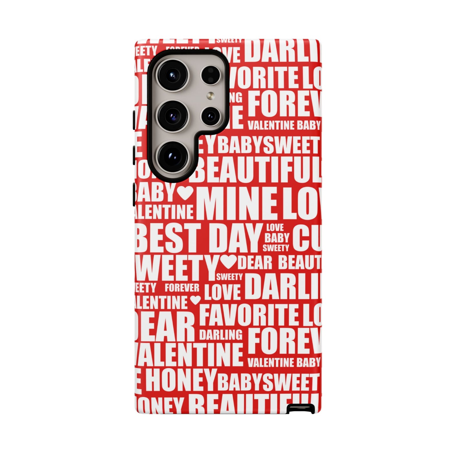 Valentine's Love Typography Samsung Galaxy Case