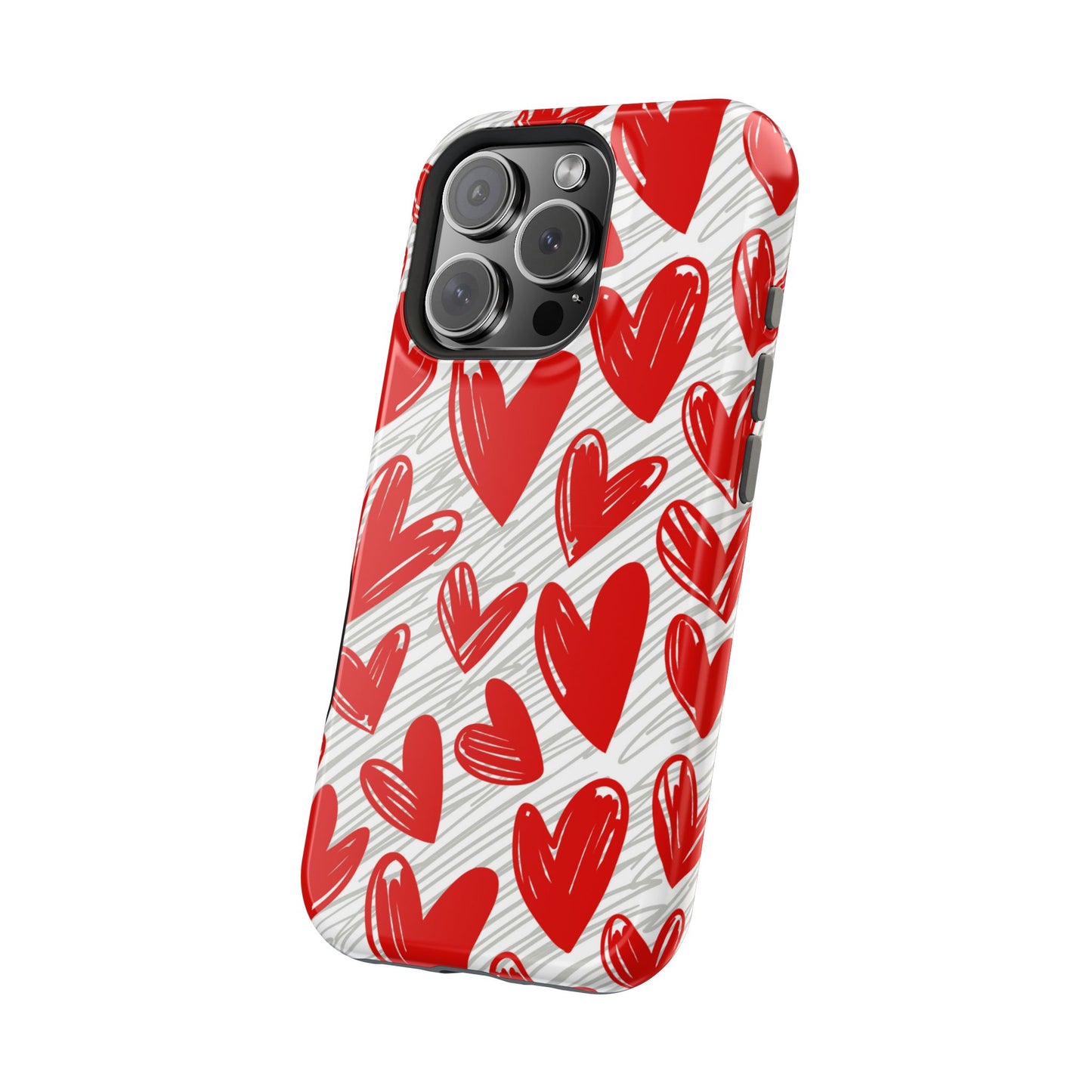 MagSafe Case: Whimsical Heart Doodle