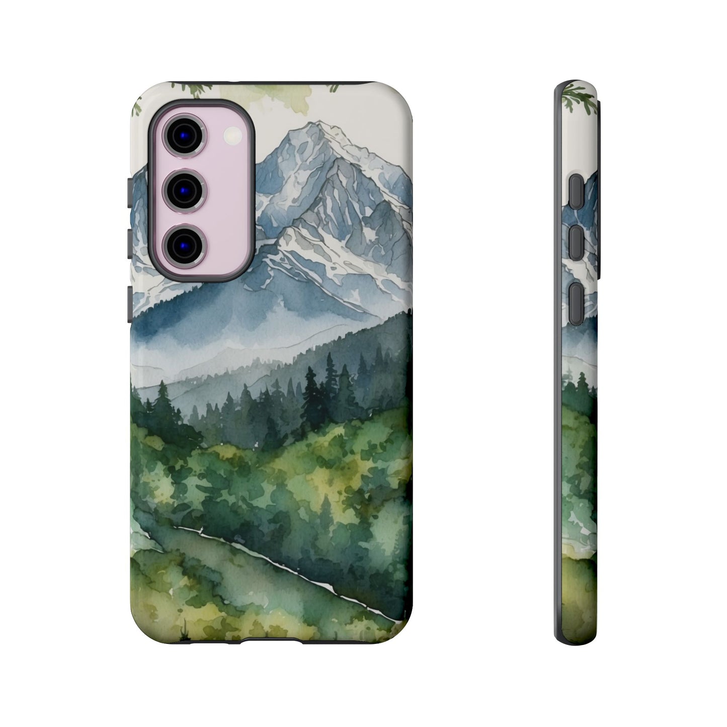 Watercolor Alpine Mountainscape - Samsung Galaxy Case