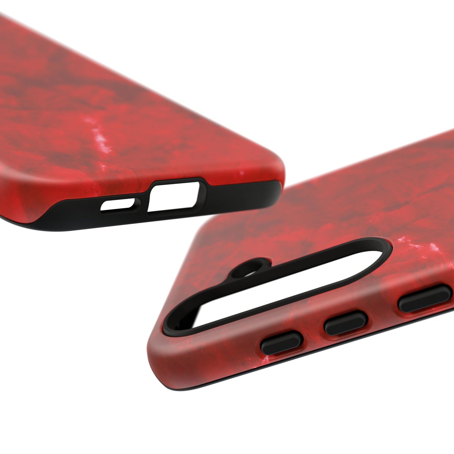 Bold Red Marble Samsung Galaxy Case – Luxe Modern Design with Vibrant Finish