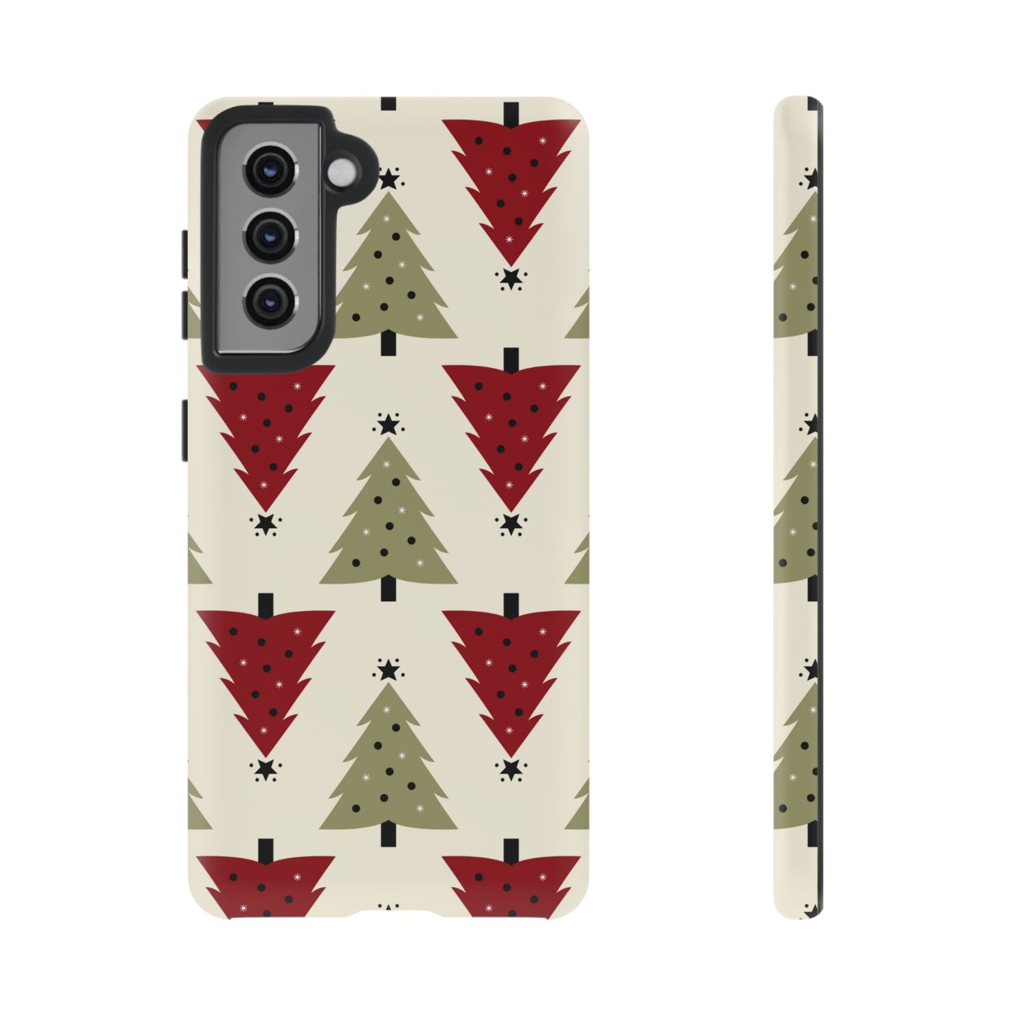 Retro Christmas Trees Pattern - Samsung Galaxy Series Case