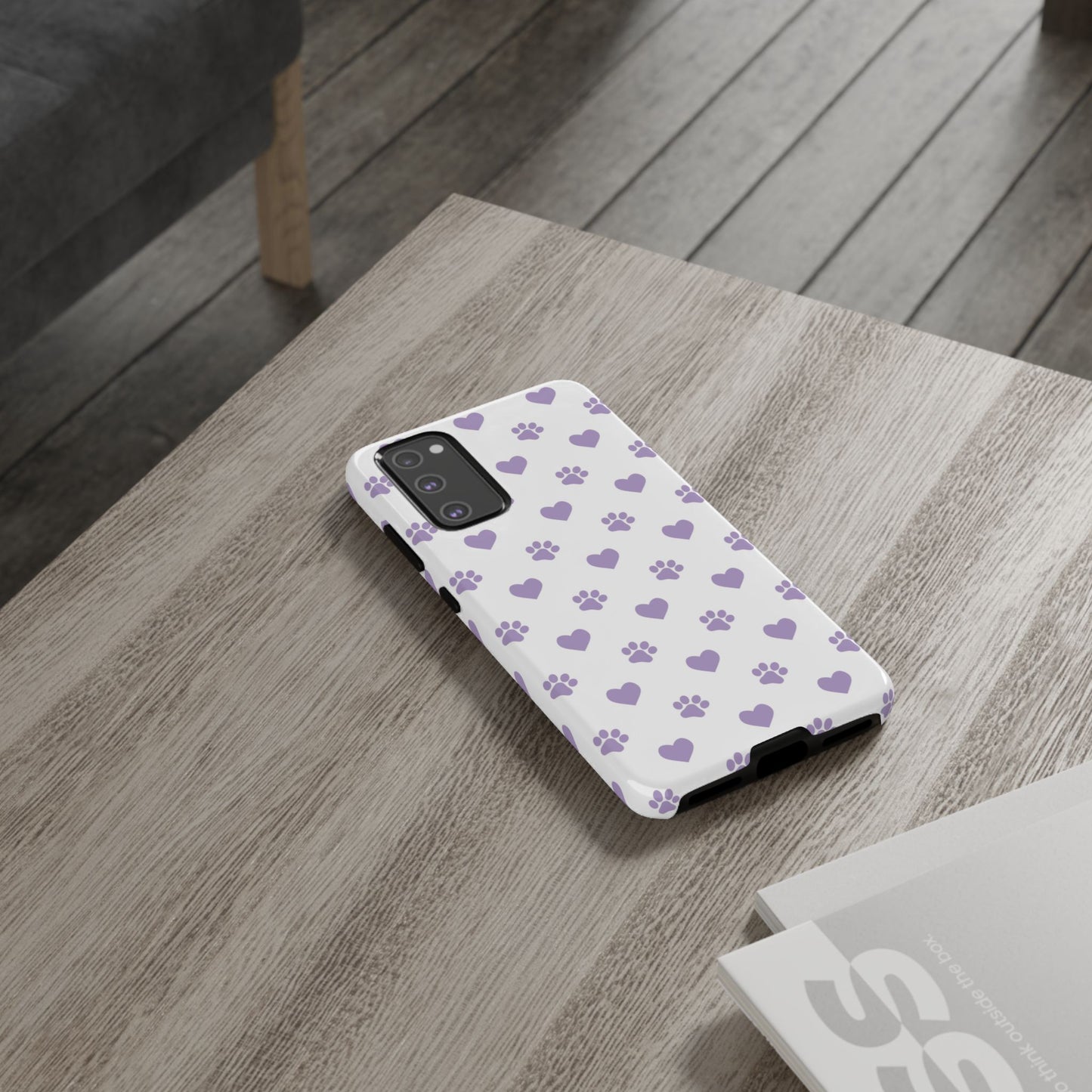 Paw Prints & Hearts – Samsung Galaxy Case, Cute and Durable Design