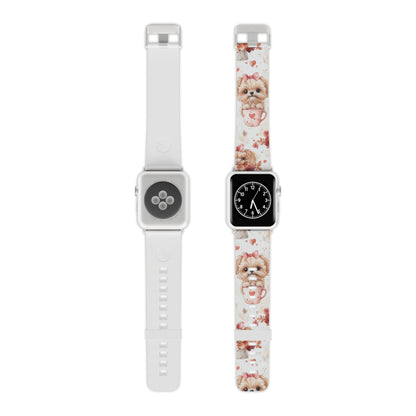 Puppies & Heart Mugs Apple Watch Band