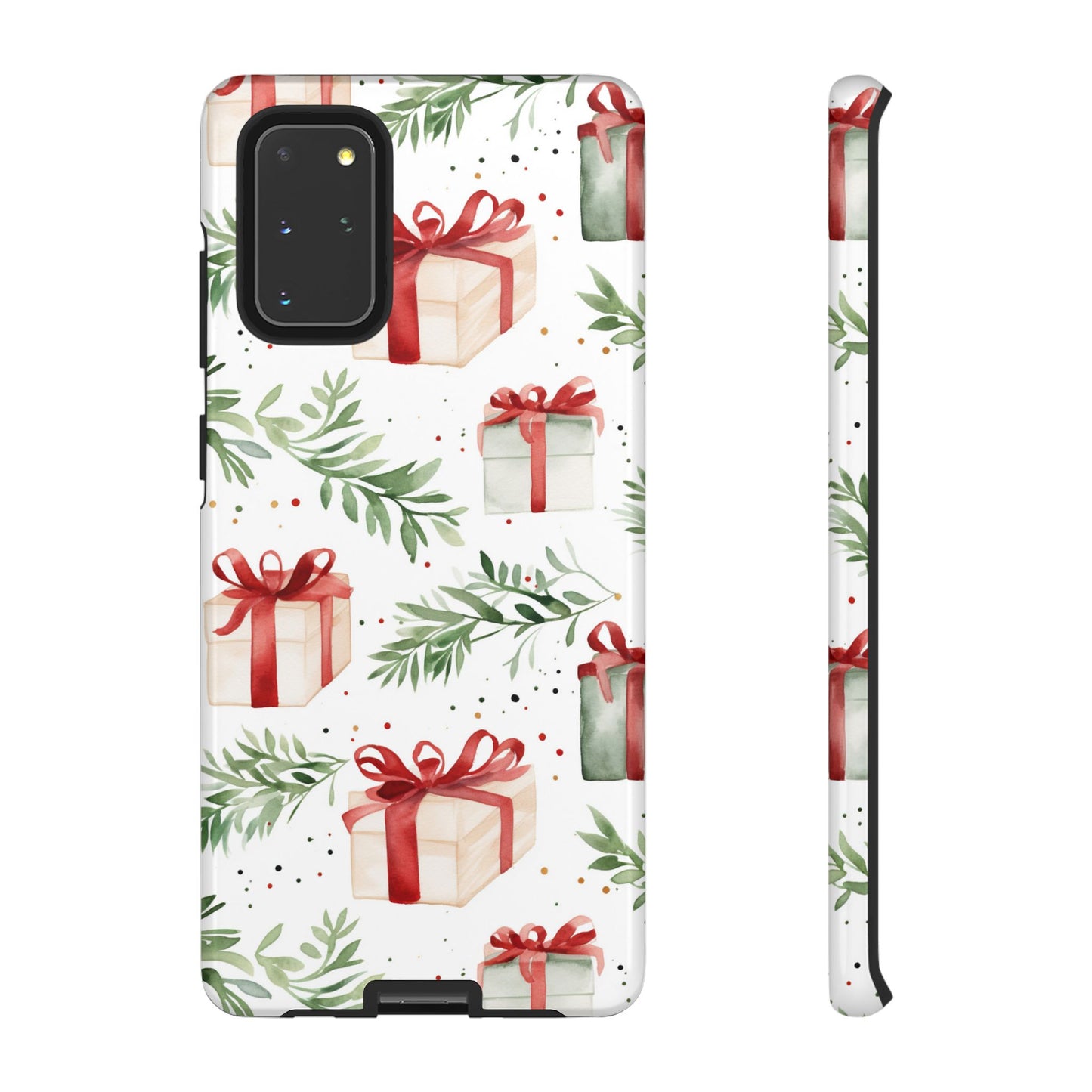 Watercolor Holiday Gifts & Greenery - Samsung Galaxy Series Case