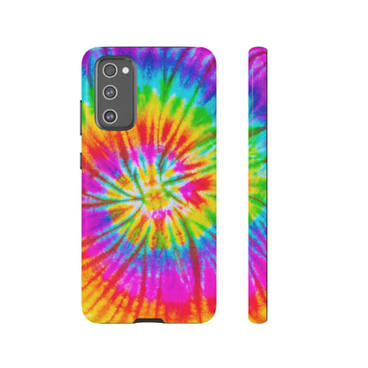 Vibrant Rainbow Spiral Tie-Dye Samsung Galaxy Case – Bold & Retro Style