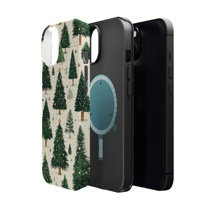 Festive Christmas Tree Forest Pattern – MagSafe iPhone Series Case