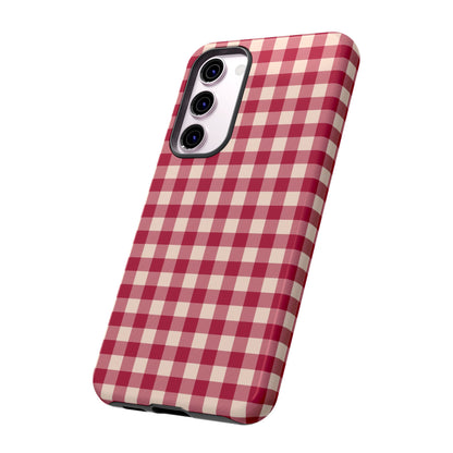 Vintage Red Gingham Check – Samsung Galaxy Case