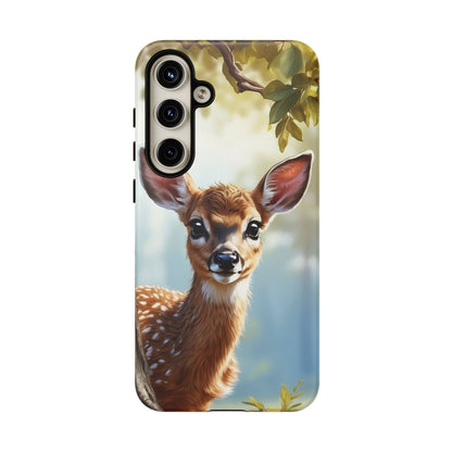 Whimsical Fawn in a Sunlit Forest Samsung Galaxy Case