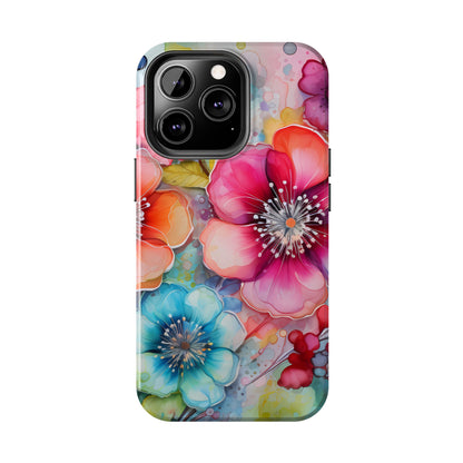 Vibrant Watercolor Floral Garden - iPhone Series Case