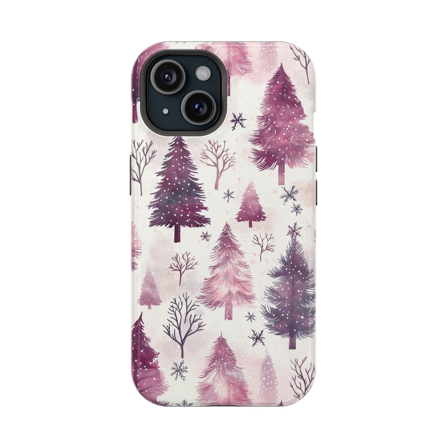 Winter Wonderland Purple Christmas Trees –  MagSafe iPhone Series Case