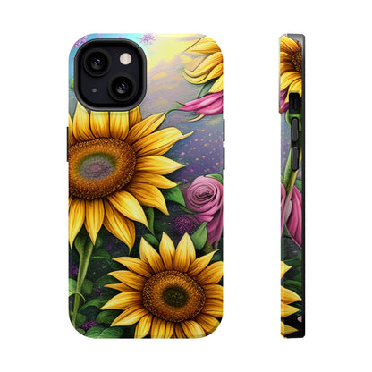 Whimsical Sunflower & Rose Garden - MagSafe iPhone Series Case