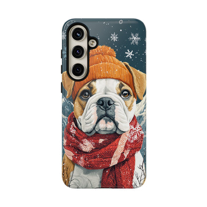 Cozy French Bulldog Samsung Galaxy Case – Rustic Fireplace Protective Cover