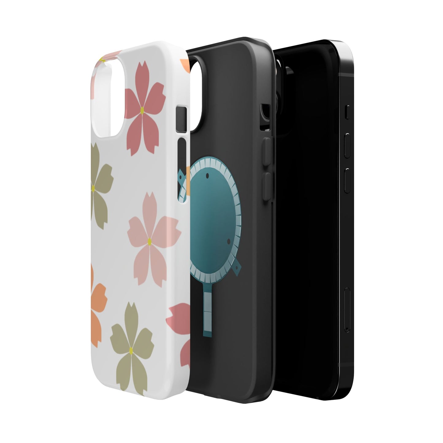 Pastel Sakura Blossom Tough MagSafe iPhone Case – Durable Design with Soft Matte Finish