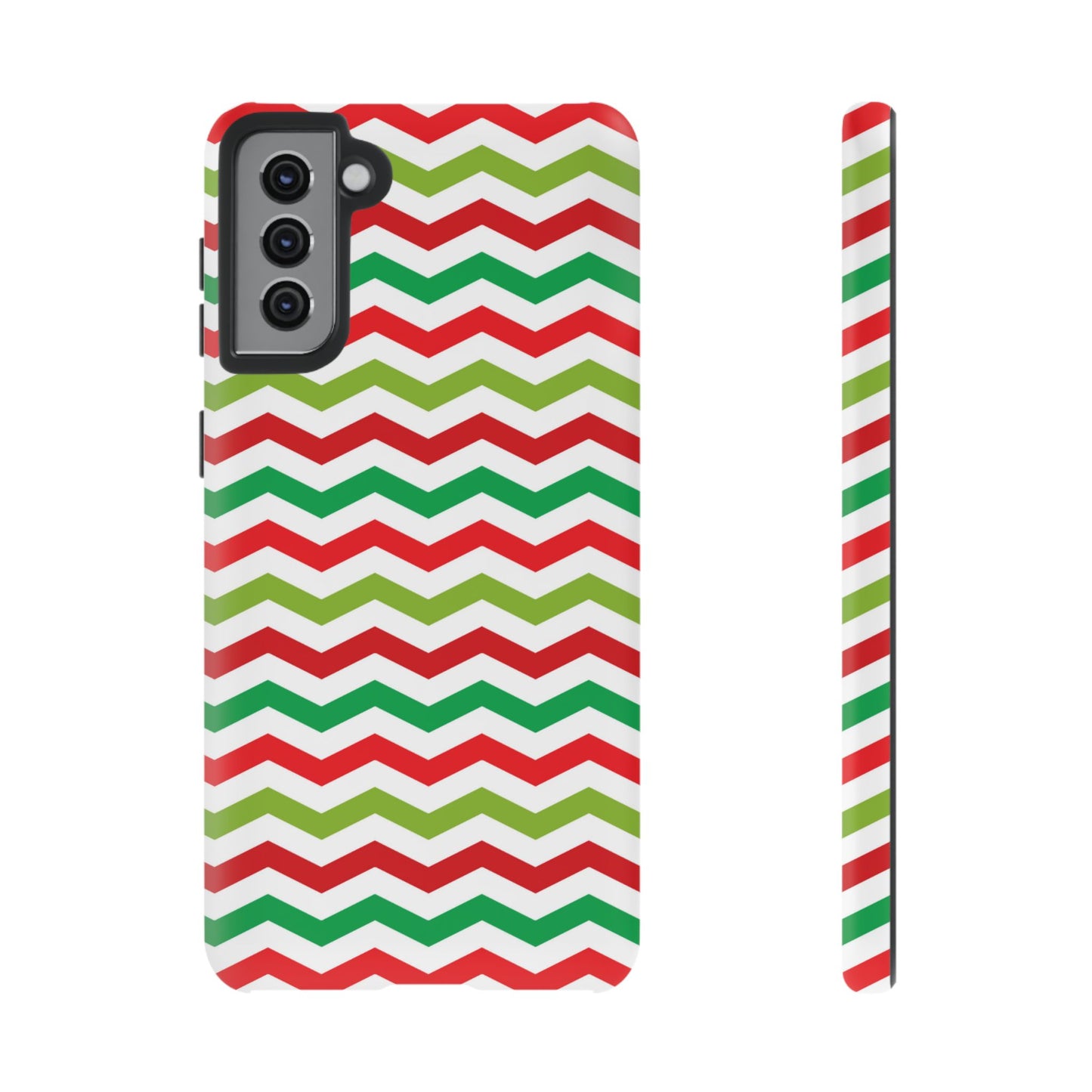 Vibrant Fiesta Chevron – Yellow Green, Green & Red Geometric Case