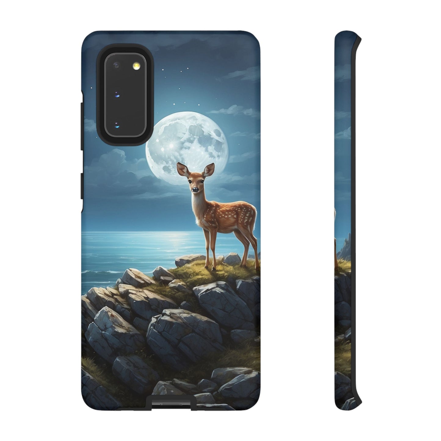 Enchanted Fawn Under the Moonlit Sky Samsung Galaxy Case