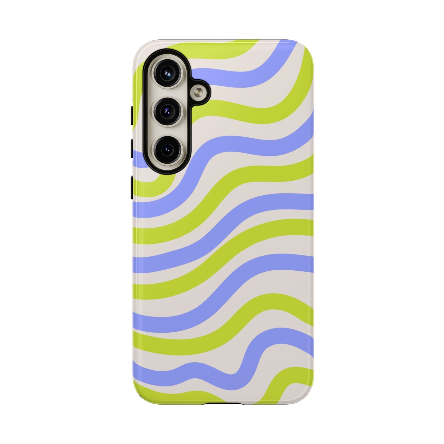 Neon Wave Samsung Galaxy Case – Bold Dual-Layer Protection with 70s-Inspired Vibe