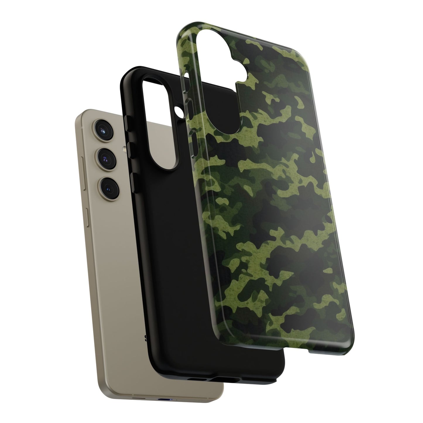 Dark Green Camouflage – Samsung Galaxy Case, Durable and Stylish