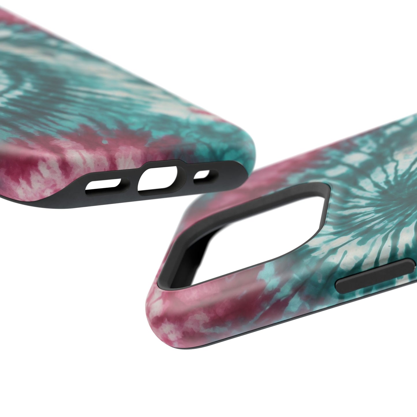 Teal and Pink Tie-Dye MagSafe Case – Stylish and Functional