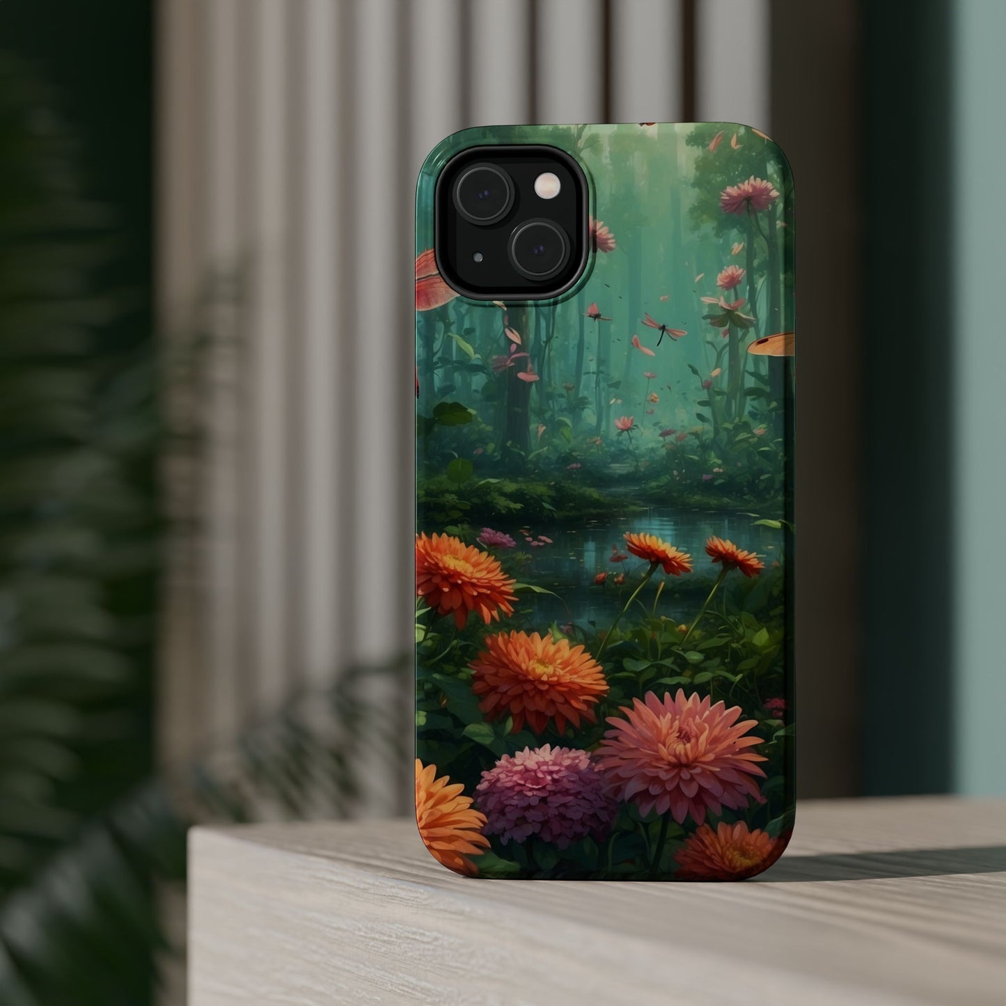 Enchanted Forest Dragonflies & Blossoms – MagSafe iPhone Series Case