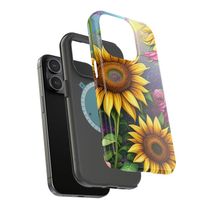 Whimsical Sunflower & Rose Garden - MagSafe iPhone Series Case