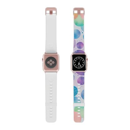 Pastel Galaxy Bubbles Apple Watch Band