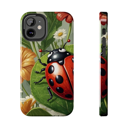 Ladybug Garden iPhone Case – Blooming Floral Art