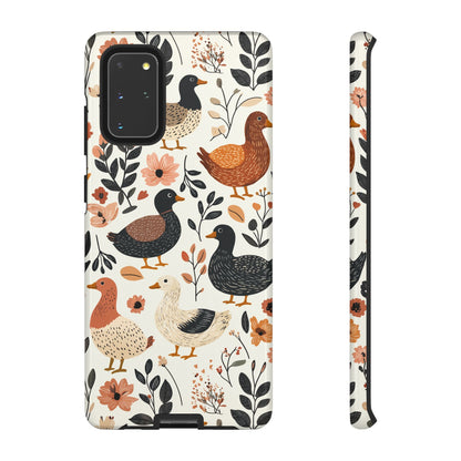 Vintage Duck Case – Floral & Leaf Design