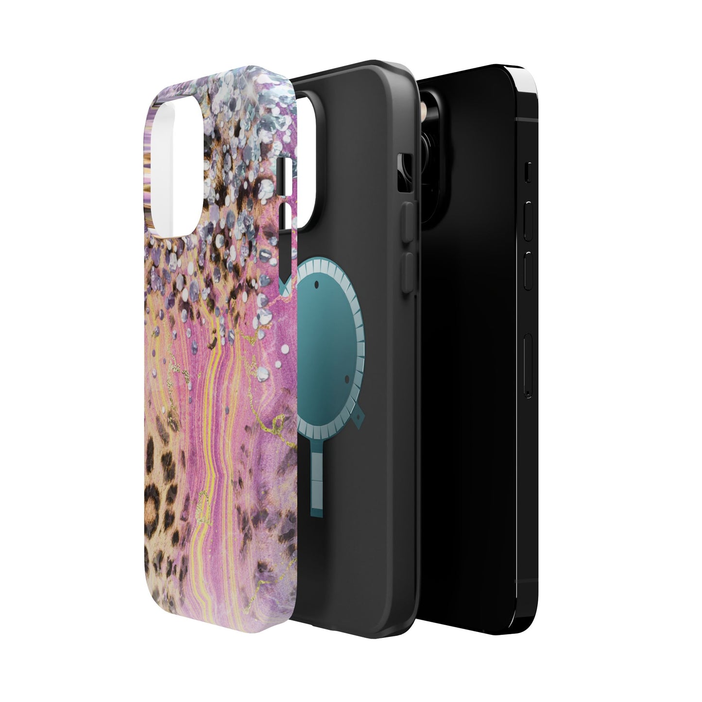 Glitter Glam Leopard – Magsafe iPhone Series Case