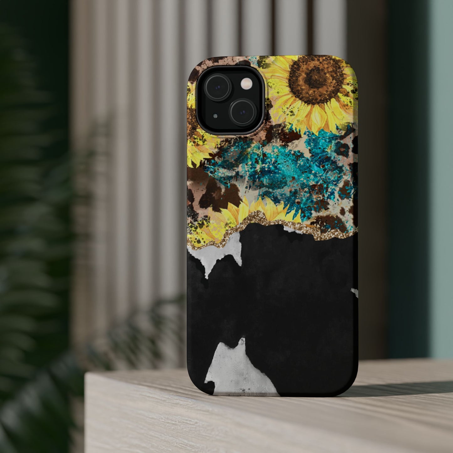 Rustic Sunflower Leopard Glam - MagSafe iPhone Series Case