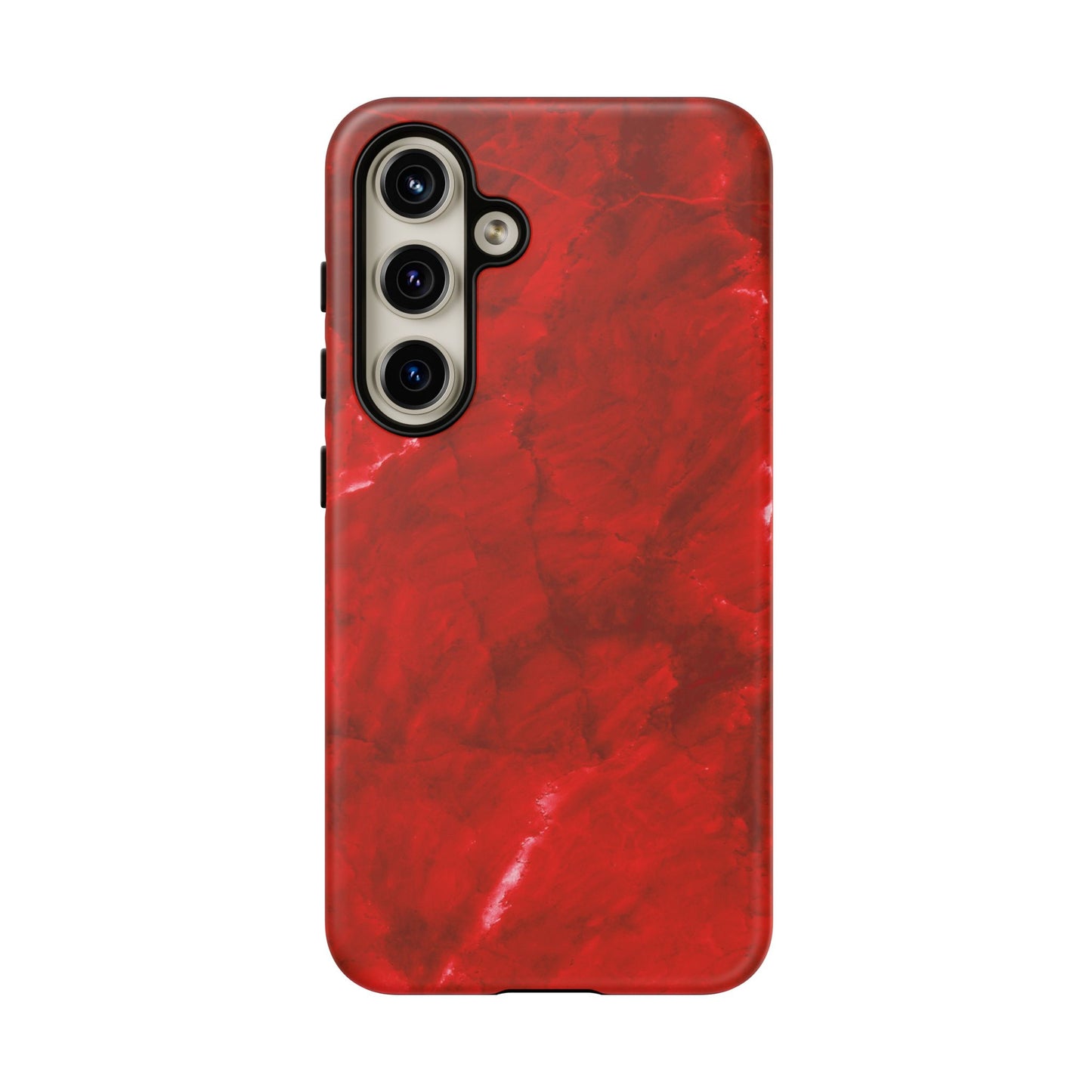 Bold Red Marble Samsung Galaxy Case – Luxe Modern Design with Vibrant Finish