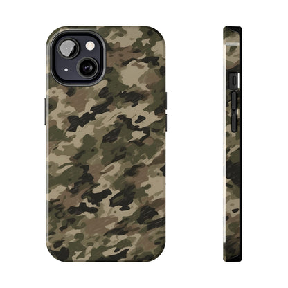 Classic Light Brown Camouflage – Durable iPhone Case with Timeless Design